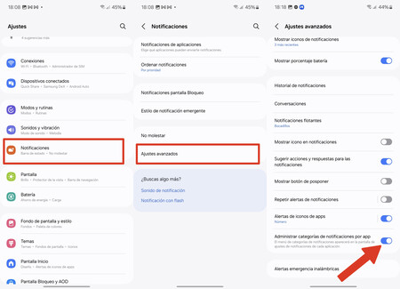 Imagen Notificaciones One UI 6.1 2