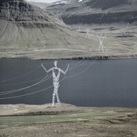 Gigantes de energia: proposta de design quer colocar torres de energia em formato de humanos no interior da Islândia  