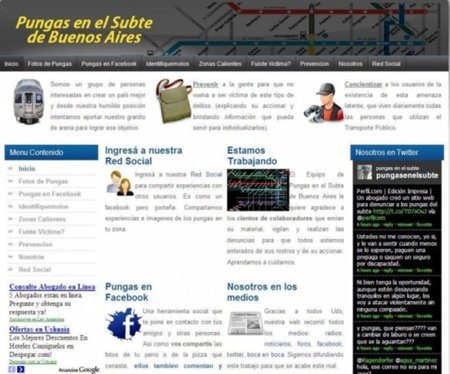 Éxito de la web para 'cazar' delincuentes en el Metro de Buenos Aires
