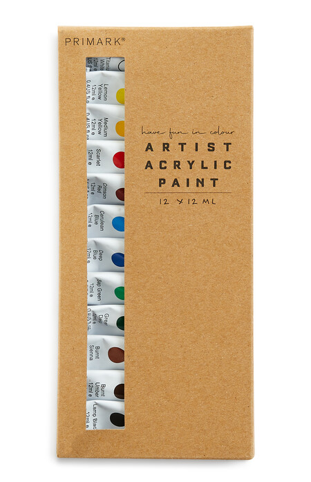 Artist Acrylic Paints Set 12 Pack Gbp3 Eur3 50