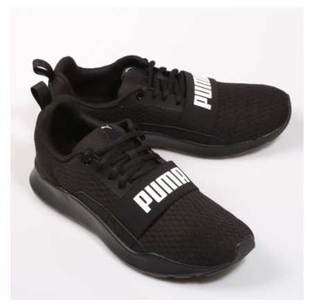 zapatillas puma color negro