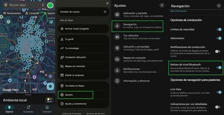 Balizas Tuneles Maps