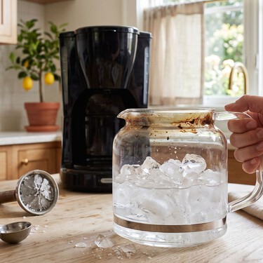 Cómo quitar las manchas de café pegadas de la jarra de cristal: hazlo en solo 5 minutos y 2 ingrediente 