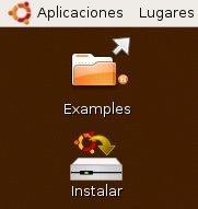 Ubuntu 8.04 - Icono de instalar