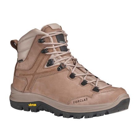 Botas Montana Y Trekking De Piel Impermeables Suela Vibram Mujer Forclaz Mt500