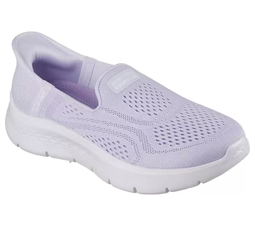 Skechers Mujer Go Walk Flex Yael Slip-In ENTRENADOR, Lavender Textile/Trim, 39 EU