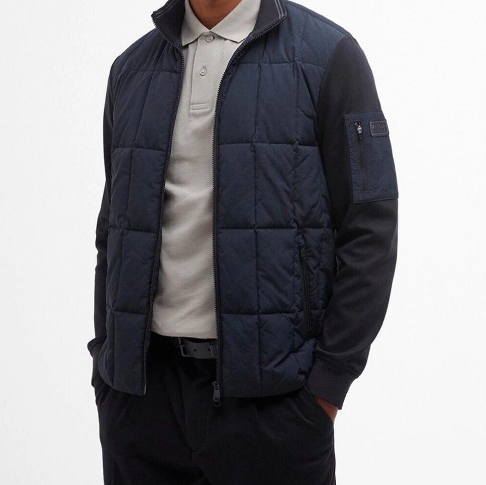 Chaqueta de hombre acolchada de cremallera
