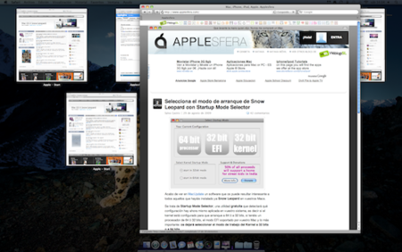 Amplía la visualización de ventanas en el Exposé de Snow Leopard