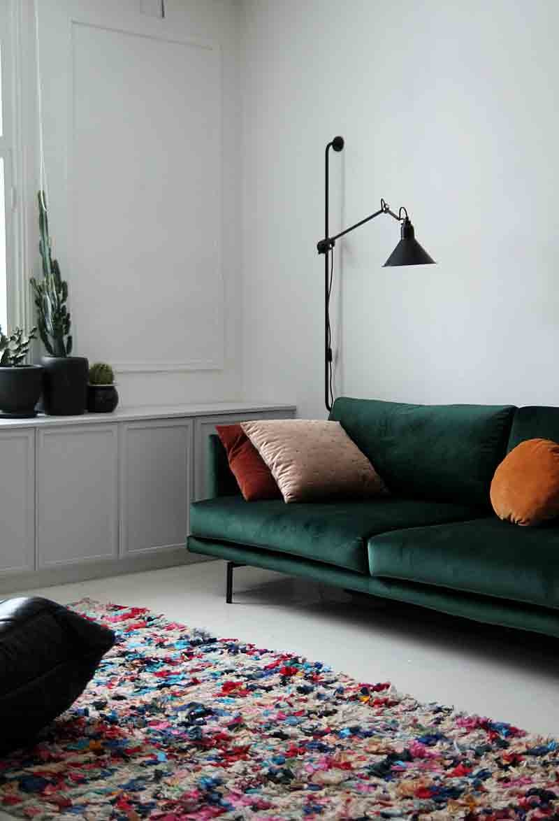 17 ideas para colocar un sofá de color verde en casa sin hacer el ridículo