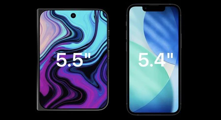 iPhone plegable vs iPhone 12 mini