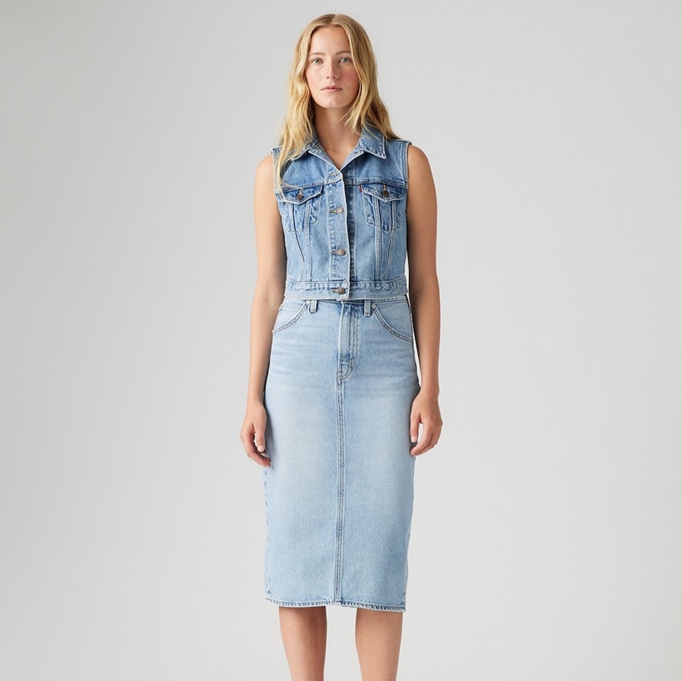 Falda midi vaquera Levi's