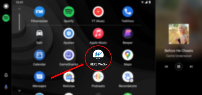 Here Wego Android Auto