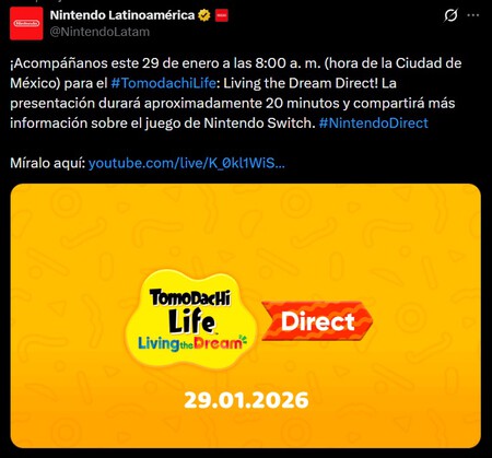 Tomodachi Life Direct Enero 2026