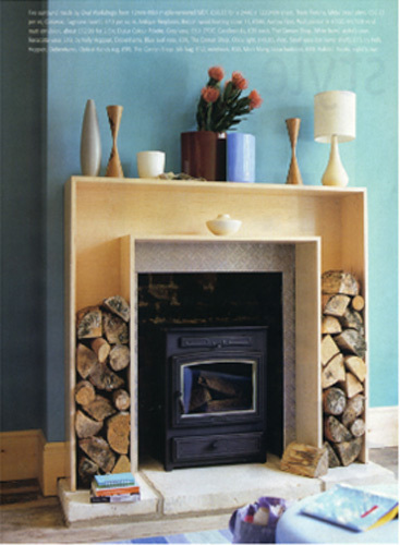 Este invierno utiliza la leña también para decorar