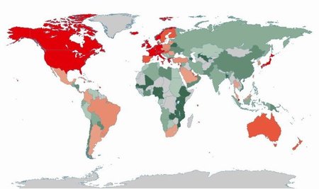 Un nuevo mapa interactivo de la deuda global