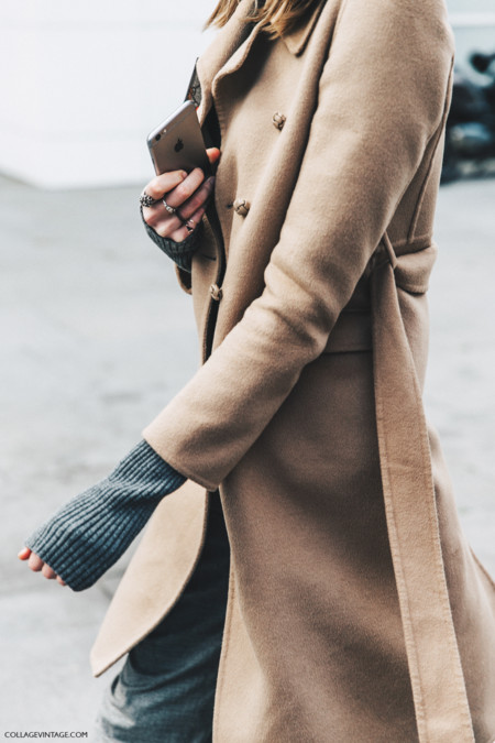 Pfw Paris Fashion Week Fall 2016 Street Style Collage Vintage Camel Coat