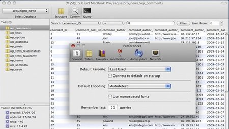 Gestión de MySQL para Mac OS con Sequel Pro
