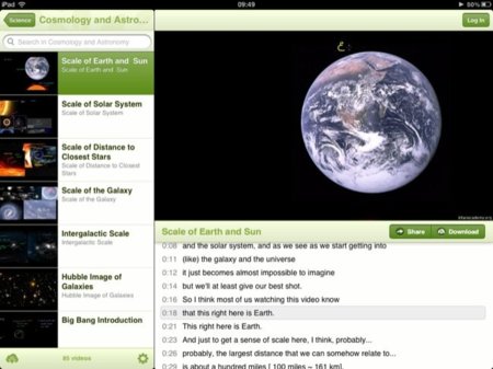 Khan Academy, todo para aprender mediante vídeos en tu iPad