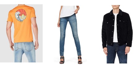Chollos en tallas sueltas de pantalones, camisetas y cazadoras de marcas como Levi's, Desigual o Rip Curl en Amazon