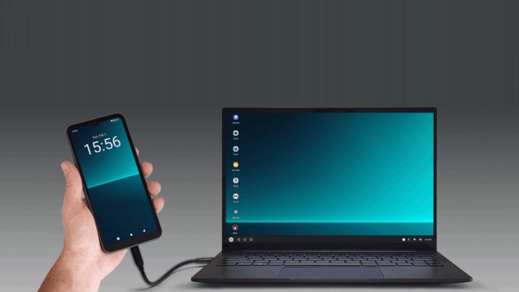 Un Galaxy ya es un ordenador de bolsillo, pero con este "accesorio" puede ser un portátil de verdad