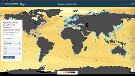 Esta herramienta de la NASA permite calcular cuánto subirá el mar en cualquier lugar y en cualquier década entre 2020 y 2150