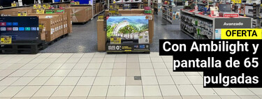 Cuesta menos de 500 euros en Carrefour: una tele de 65 pulgadas con Ambilight y 6 meses gratis a Movistar Plus+