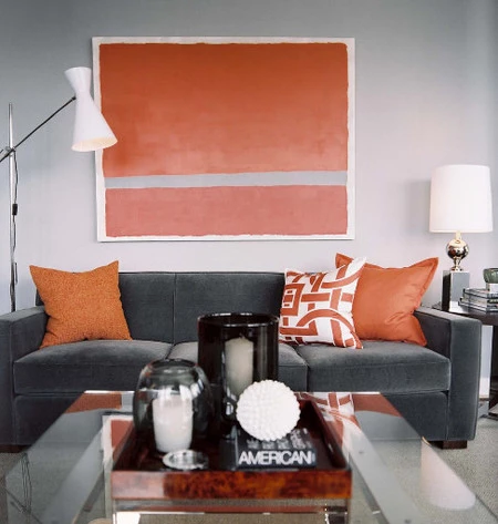 Colores de otoño: naranja y gris