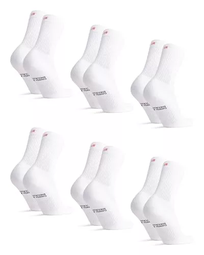 DANISH ENDURANCE Calcetines de Tenis Altos, Acolchados y Transpirables Unisex