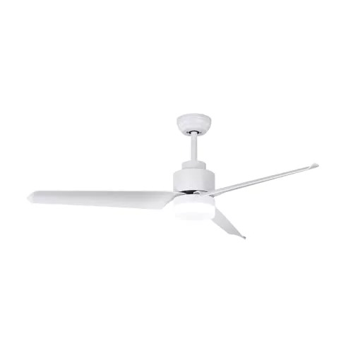 SPC Conforto DC Max 2 – Ventilador de techo con luz led con 3 tonos de temperatura de luz, motor DC 43W supersilencioso y eficiente, Ø132 cm, WiFi para control por app, mando, y modo invierno/verano