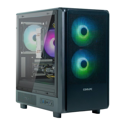 COOLPC Gamer V - Ryzen 5 5500 / GeForce RTX 5060 Ti 16Gb / 32GB DDR4 3200Mhz / NVMe 1Tb
