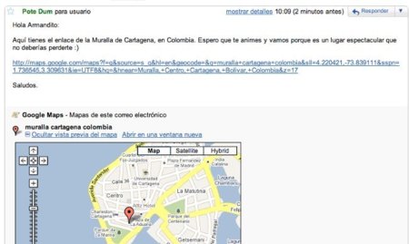 Gmail y Buzz permiten previsualizar Google Maps
