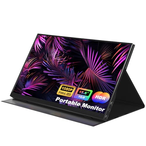 YUUTY Monitor Portatil 1080P IPS, 15.6 Pulgadas Full HD Pantalla Portatil
