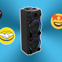 Por 323 pesos al mes te puedes llevar la bocina Aiwa perfecta para hacer un auténtico sonidero