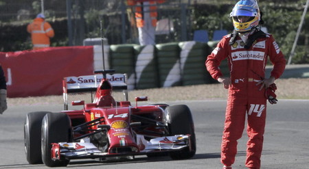 A Alonso Se Le Para El Ferrari