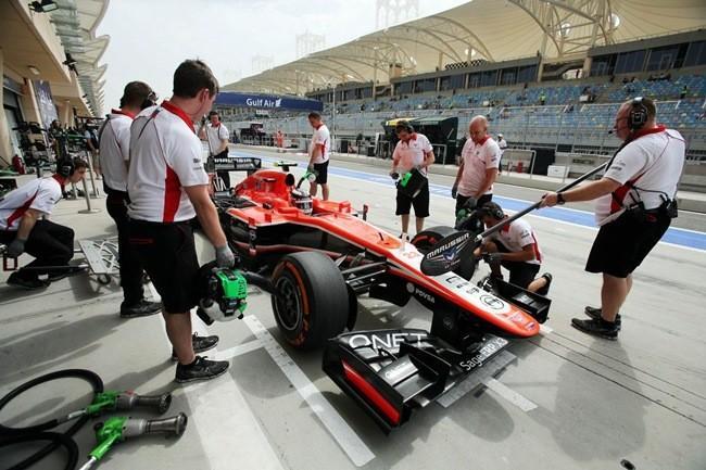 Marussia-pitlane