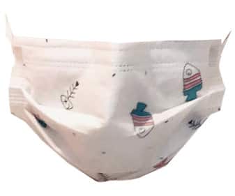 Mascarillas quirúrgicas infantiles con 3 capas, desechables, de 3 a 12 años ERGONIC 10 uds.