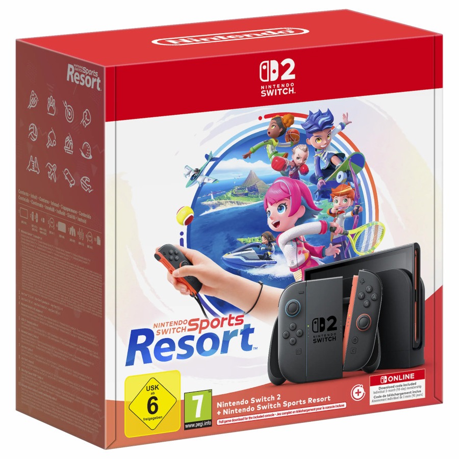 Nintendo Switch 2 + Nintendo Switch Sports Resort + Switch Online (3 meses)