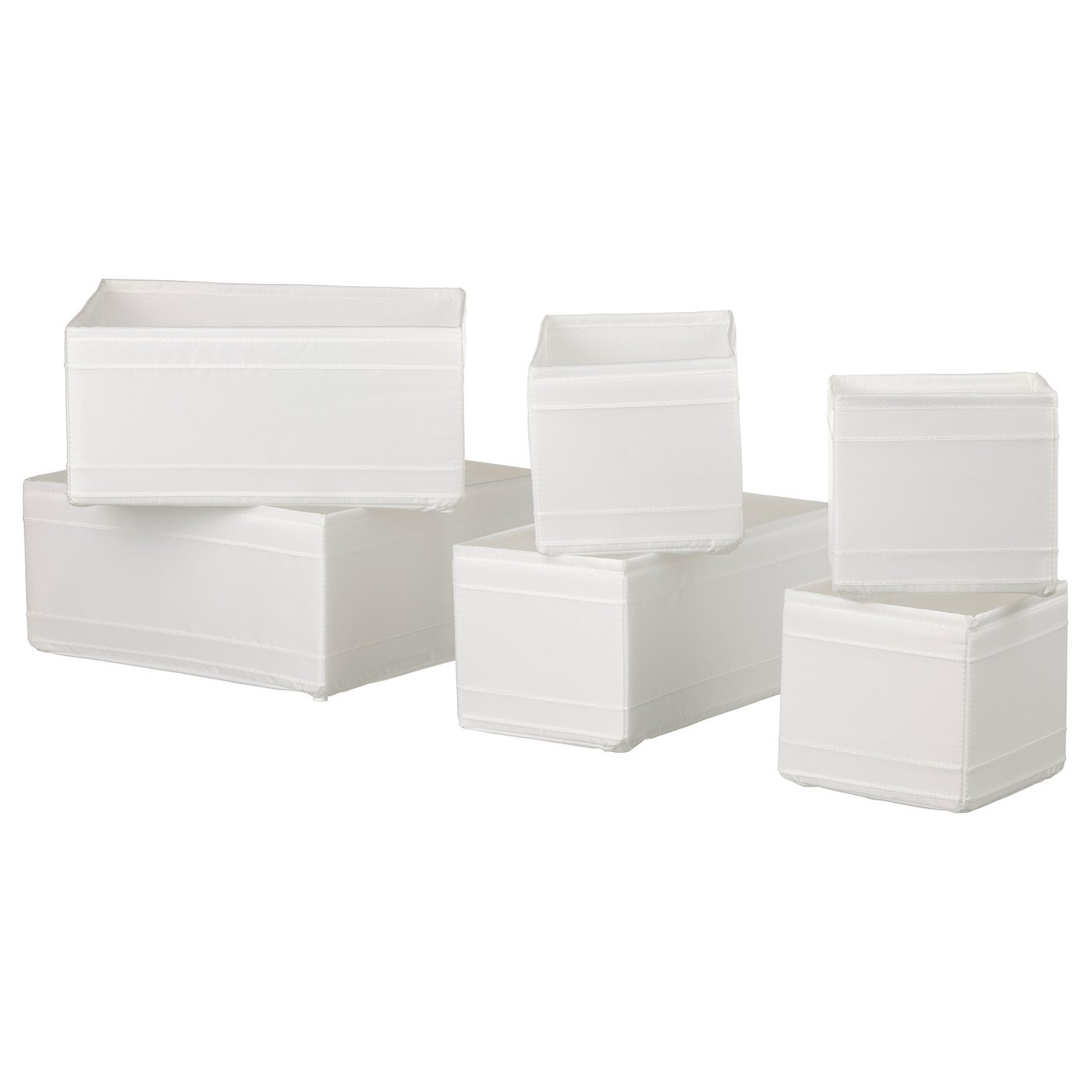 SKUBB
Juego de 6 cajas, blanco