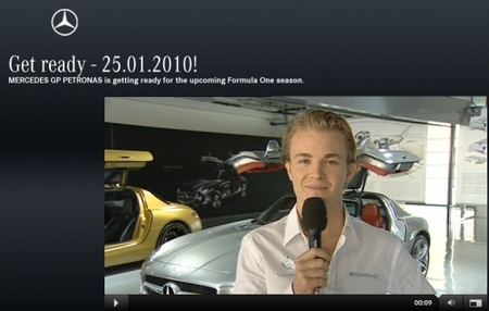 Mercedes GP ya calienta el ambiente previo a su presentación