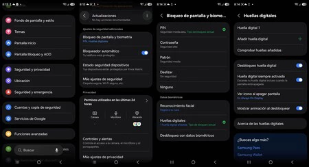 Huellas en un Galaxy