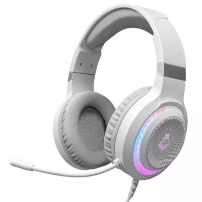 Headset Gamer Mancer Twilight, Rainbow, Drivers 50mm, Branco, MCR-TLT-WH01