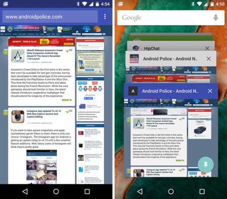 Chrome 39 Beta permite a las páginas webs personalizar el color del navegador en Android 5.0