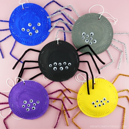 Paper Plate Spiders 1