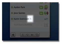 ¿Que será ese icono misterioso en el iChat de Leopard?