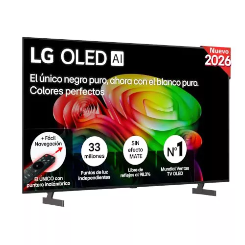 LG OLED65B65LA - Smart TV OLED AI 65" 4K Sin Reflejos 98.3%, 2026