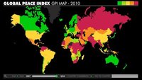 El mapa de la paz en el mundo