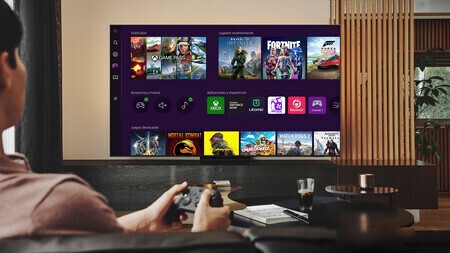 jugando con una tele Samsung