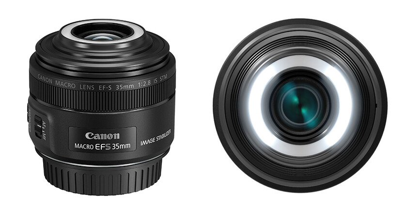 Canon EF-S 35 mm f/2,8 Macro IS STM, objetivo con LED incorporado