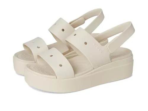 Crocs Brooklyn 4u, Sandalias Mujer, Stucco