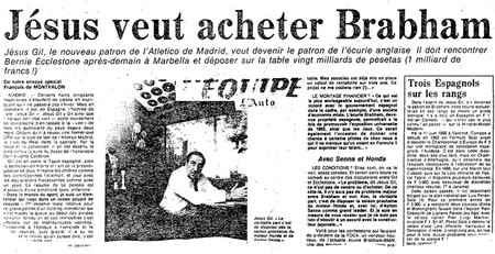 Jesus Gil Brabham F1